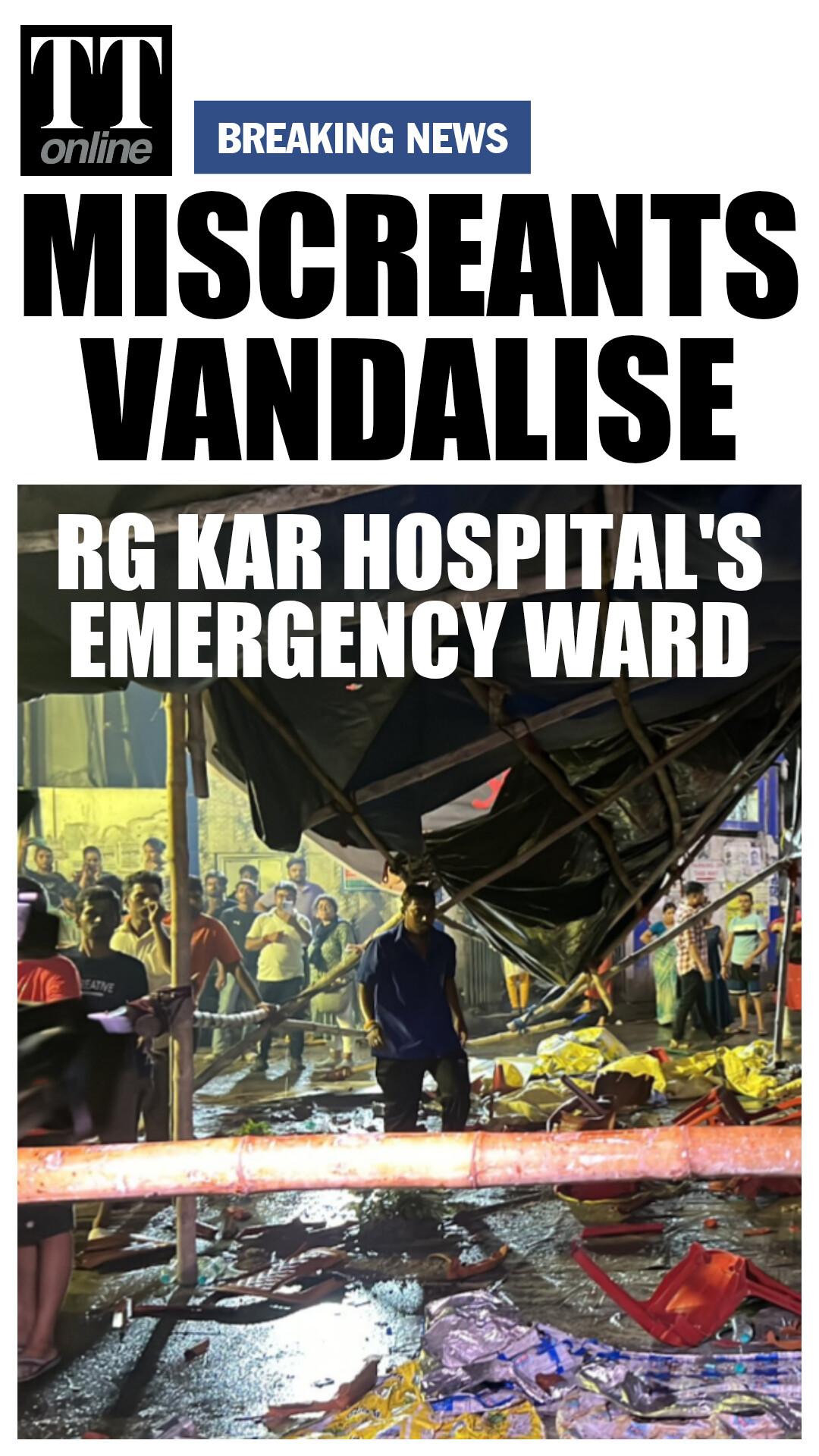 Mob of Men Vandalise RG Kar Emergency Ward as Women March for Justice in peace