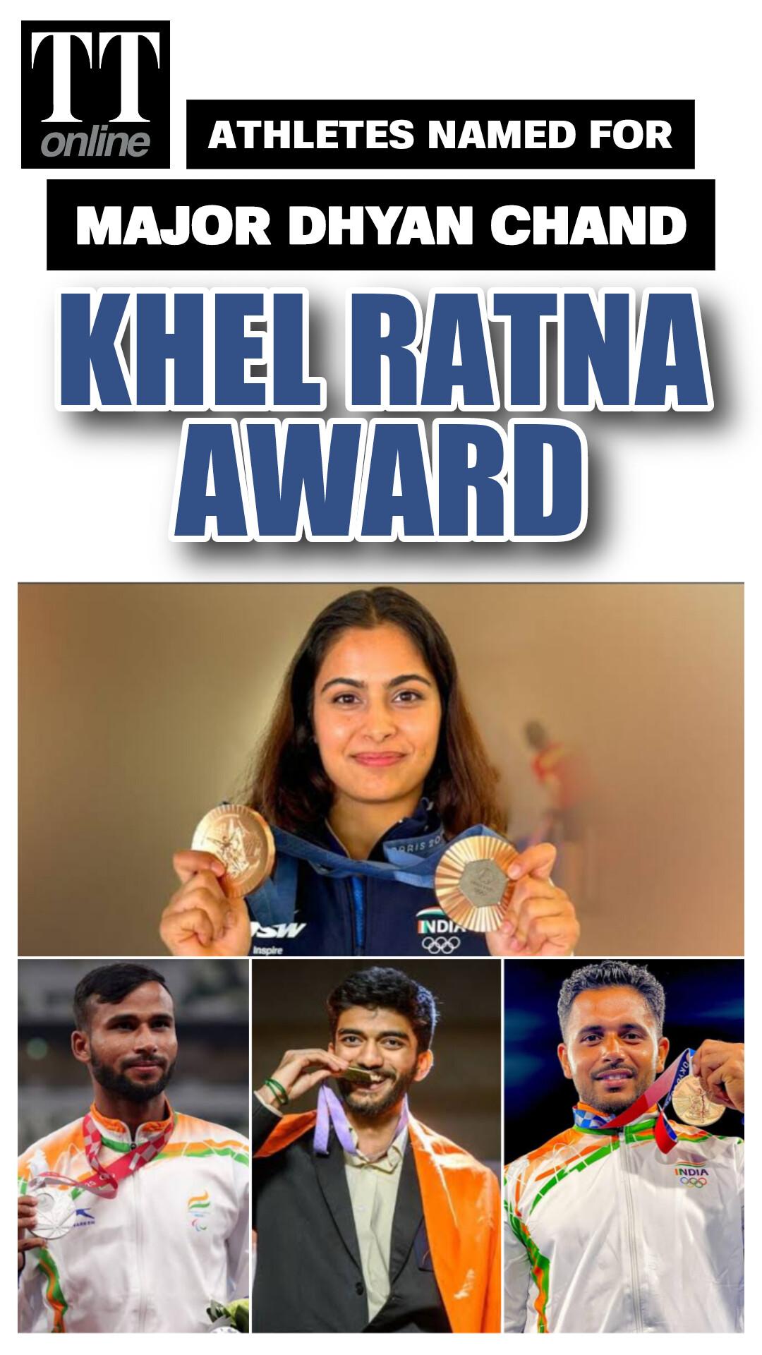 Manu Bhaker and D Gukesh Among Four Athletes to Get Dhyan Chand Khel Ratna Award