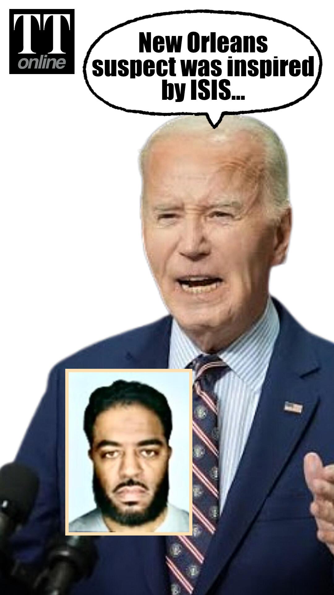 "Posted Video Expressing Desire to...": Joe Biden on New Orleans Suspect