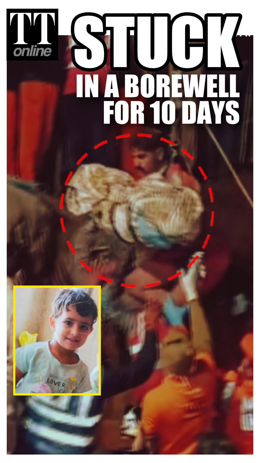 Stuck in a Borewell for 10 Days, 3-year-old Dies Just Hours after Rescue...